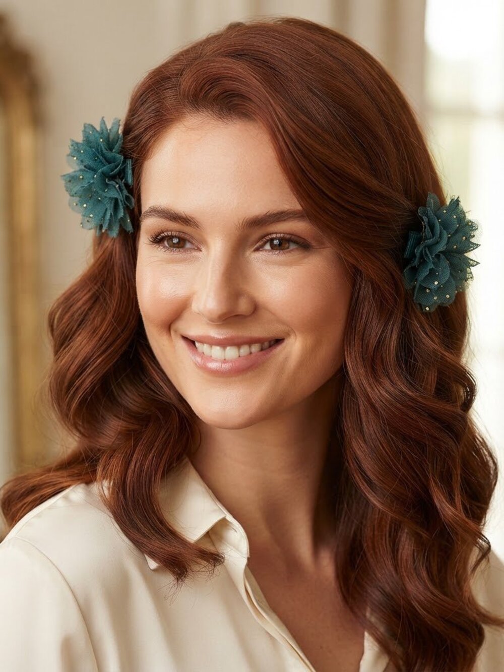 2- Hair Bows for‎ Women / Girls Hair Small  Hair Bow